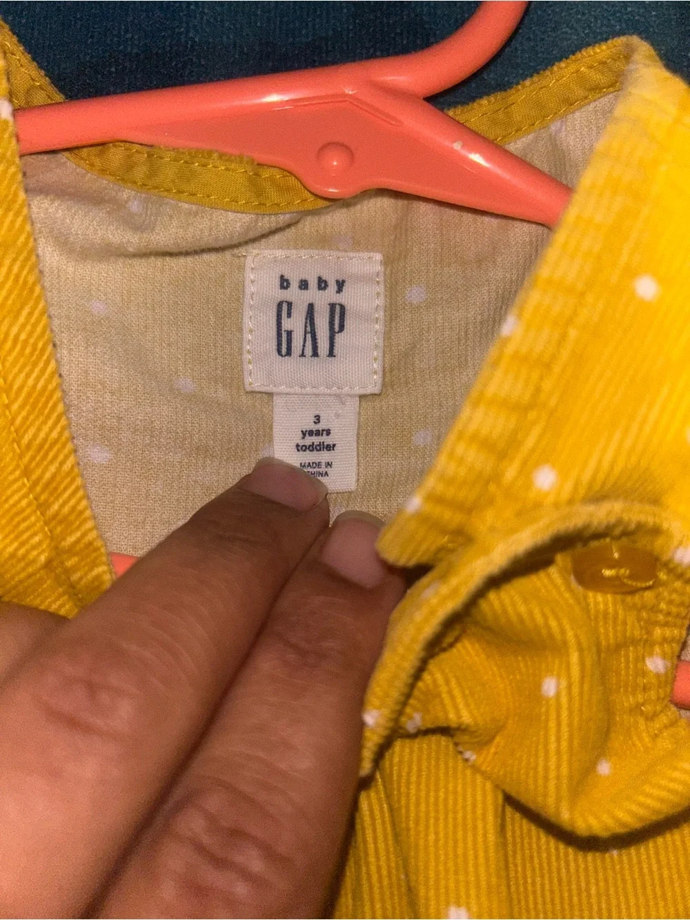 GAP Bright Yellow Polka Dot Sleeveless Dress